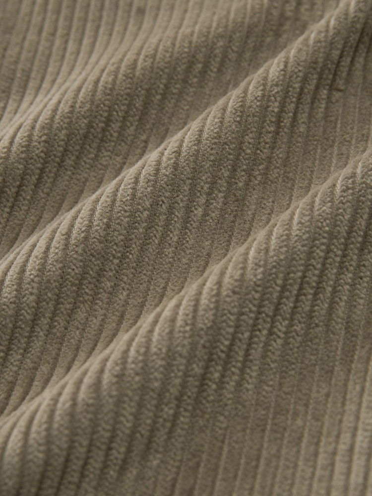 Grey Cord Single Pocket Shacket with Hood - Image 8 of 8