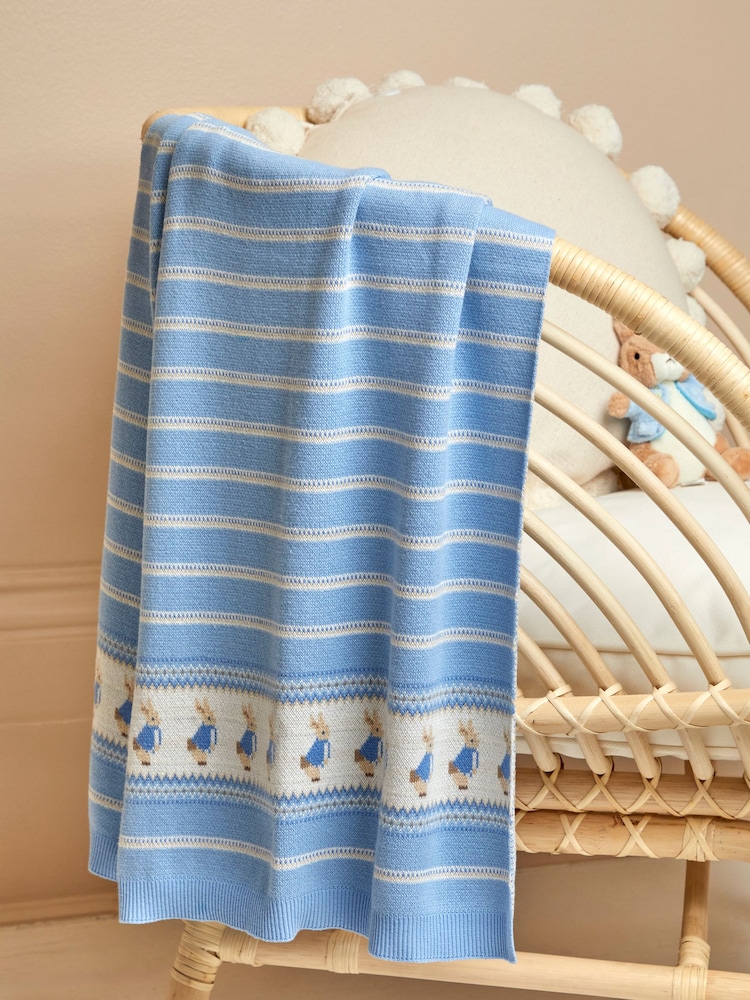 JoJo Maman Bébé Peter Rabbit Knitted Shawl - Image 1 of 5
