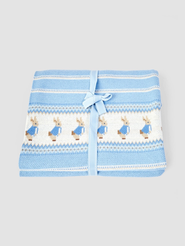 JoJo Maman Bébé Peter Rabbit Knitted Shawl - Image 4 of 5