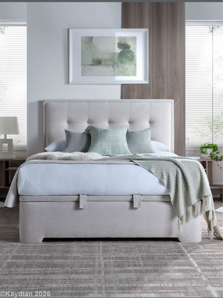 Kaydian Cream Falstone Ottoman Storage Bed - Image 1 of 2