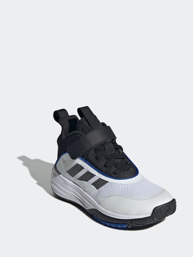 adidas White Own the Game 3.0 Trainers - Image 3 of 8