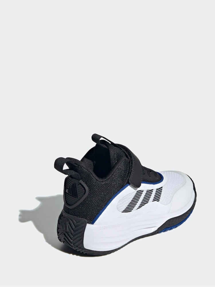 adidas White Own the Game 3.0 Trainers - Image 4 of 8