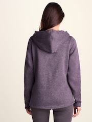 Ljubičasto - Tog 24 Acer Oversized Supersoft Knitlook Fleece Hoodie - Slika 3 od 6