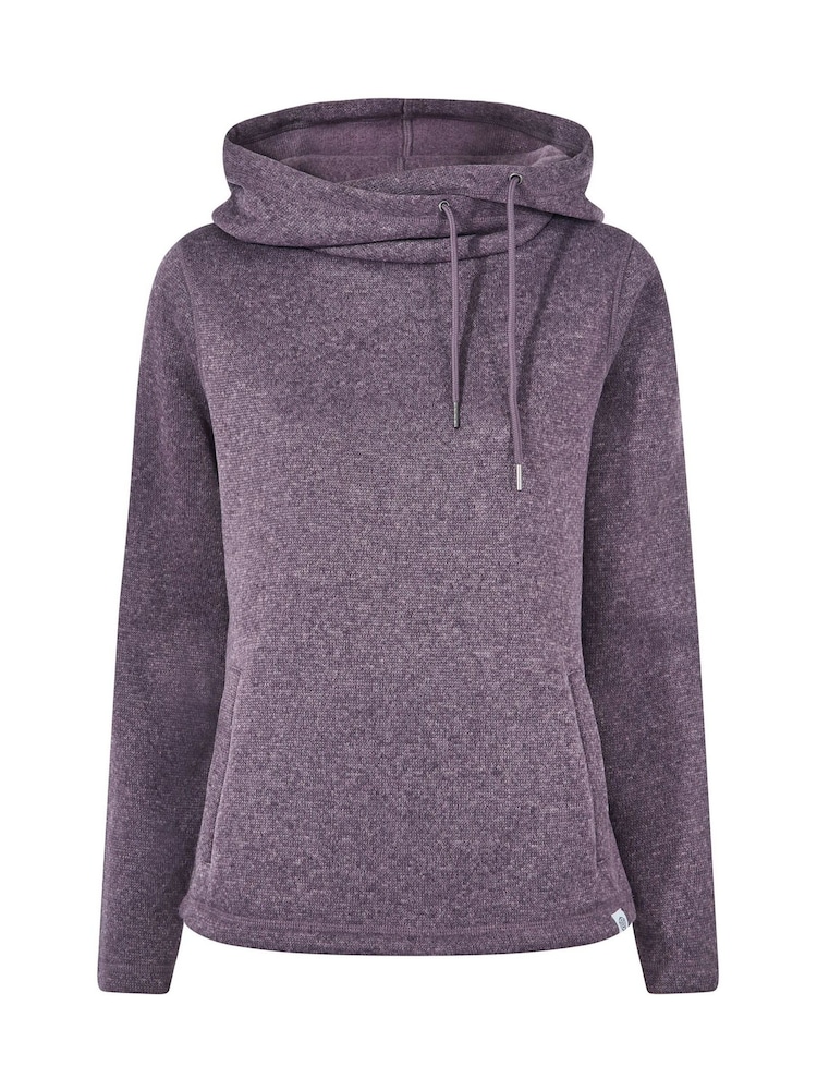 Ljubičasto - Tog 24 Acer Oversized Supersoft Knitlook Fleece Hoodie - Slika 6 od 6 Ljubičasto - Tog 24 Acer Oversized Supersoft Knitlook Fleece Hoodie - Slika 6 od 6