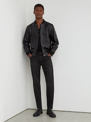 Reiss Black Wall Slim-Fit Jeans - Image 3 of 8