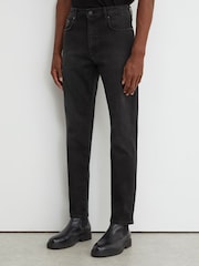 Reiss Black Wall Slim-Fit Jeans - Image 5 of 8