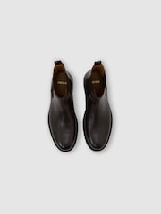 Reiss Dark Brown Milton Leather Chelsea Boots - Image 2 of 4