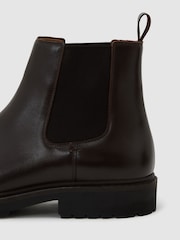 Reiss Dark Brown Milton Leather Chelsea Boots - Image 4 of 4