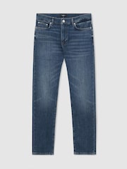 Blaue Waschung - Reiss Floyd Comfort-Stretch Slim-Fit Jeans - Bild 2 von 7