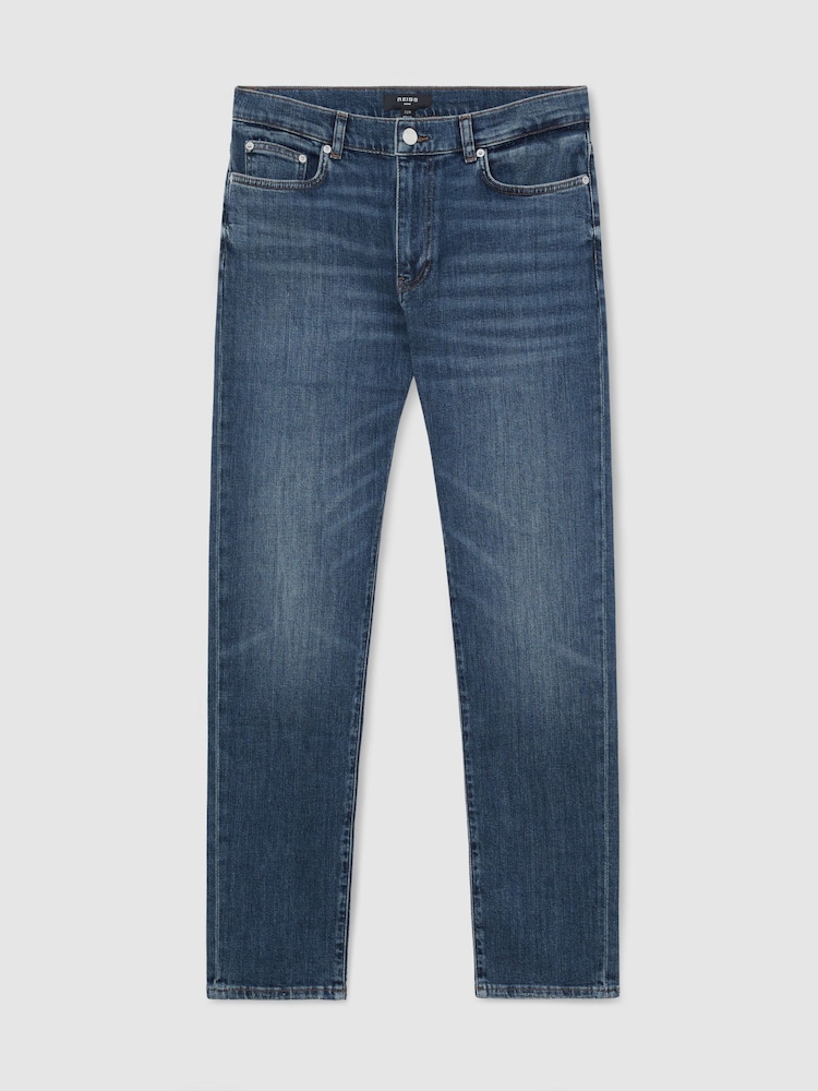 Blaue Waschung - Reiss Floyd Comfort-Stretch Slim-Fit Jeans - Bild 2 von 7 Blaue Waschung - Reiss Floyd Comfort-Stretch Slim-Fit Jeans - Bild 2 von 7
