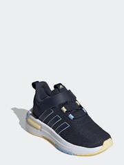 adidas Blue Racer Trainers - Image 3 of 8