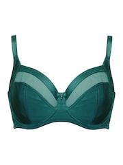 Grün - Pour Moi Viva Luxe Unwattierter BH mit Seitenteilstütze - Bild 3 von 4