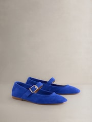 Cobalt Blue N. Premium Leather Mary Jane Shoes - Image 2 of 6