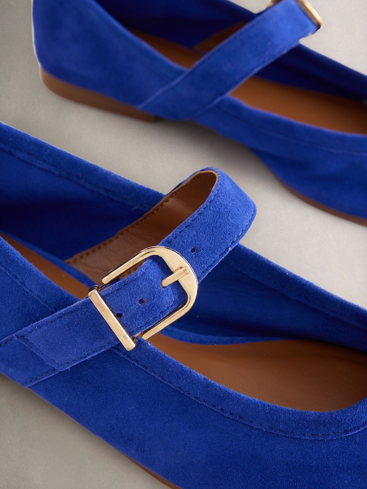 Cobalt Blue N. Premium Leather Mary Jane Shoes - Image 6 of 6 Cobalt Blue N. Premium Leather Mary Jane Shoes - Image 6 of 6