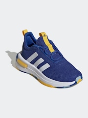 adidas Blue Racer Trainers - Image 4 of 8