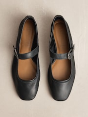 Black N. Premium Leather Mary Jane Shoes - Image 1 of 5