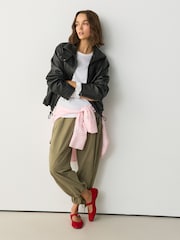 Red N. Premium Leather Mary Jane Shoes - Image 3 of 5