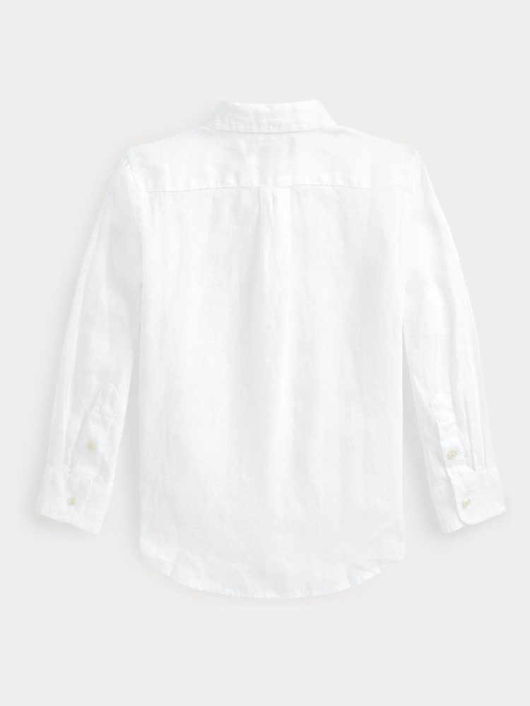Polo Ralph Lauren Boys Linen Long Sleeve Shirt - Image 2 of 3