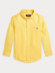 Polo Ralph Lauren Boys Linen Long Sleeve Shirt - Image 1 of 3