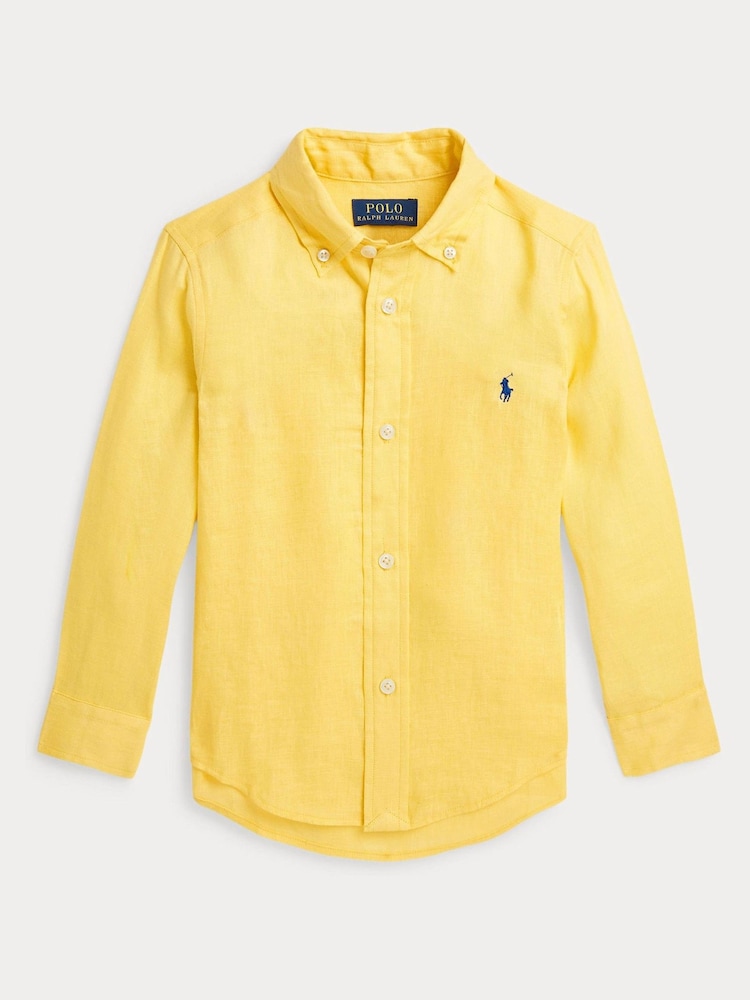 Polo Ralph Lauren Boys Linen Long Sleeve Shirt - Image 1 of 3
