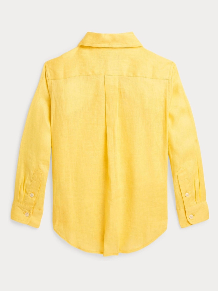 Polo Ralph Lauren Boys Linen Long Sleeve Shirt - Image 2 of 3