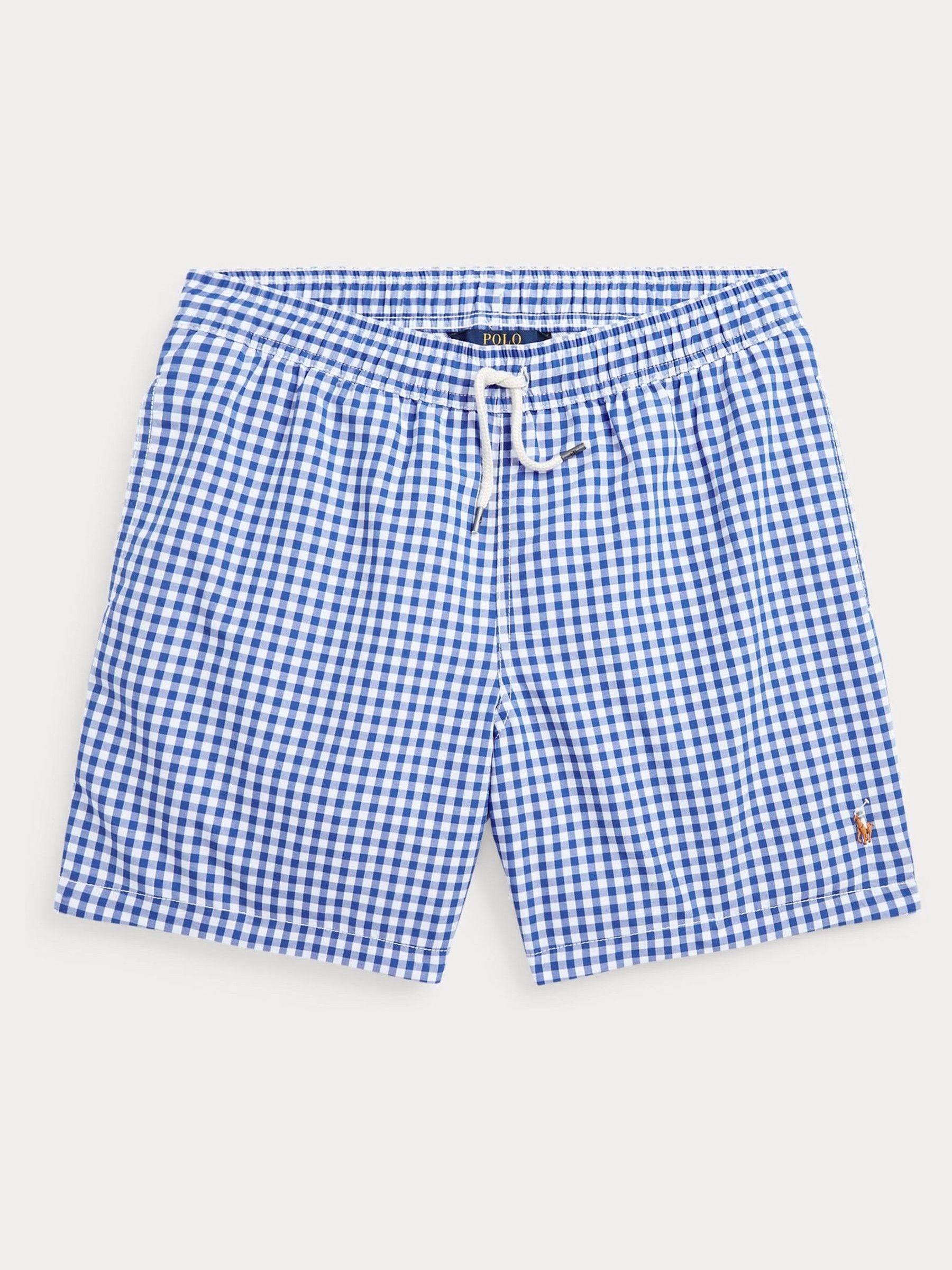 Buy Polo Ralph Lauren Boys Gingham Traveller Black Swim Shorts from Next Luxembourg
