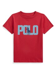 Polo Ralph Lauren Boys Colour Changing Logo Cotton Jersey T-Shirt - Image 1 of 3