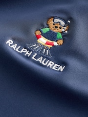 Polo Ralph Lauren Boys Navy Polo Bear Performance Stretch Rash Guard Vest - Image 3 of 4