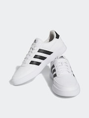 adidas White Black Breaknet Trainers - Image 3 of 9
