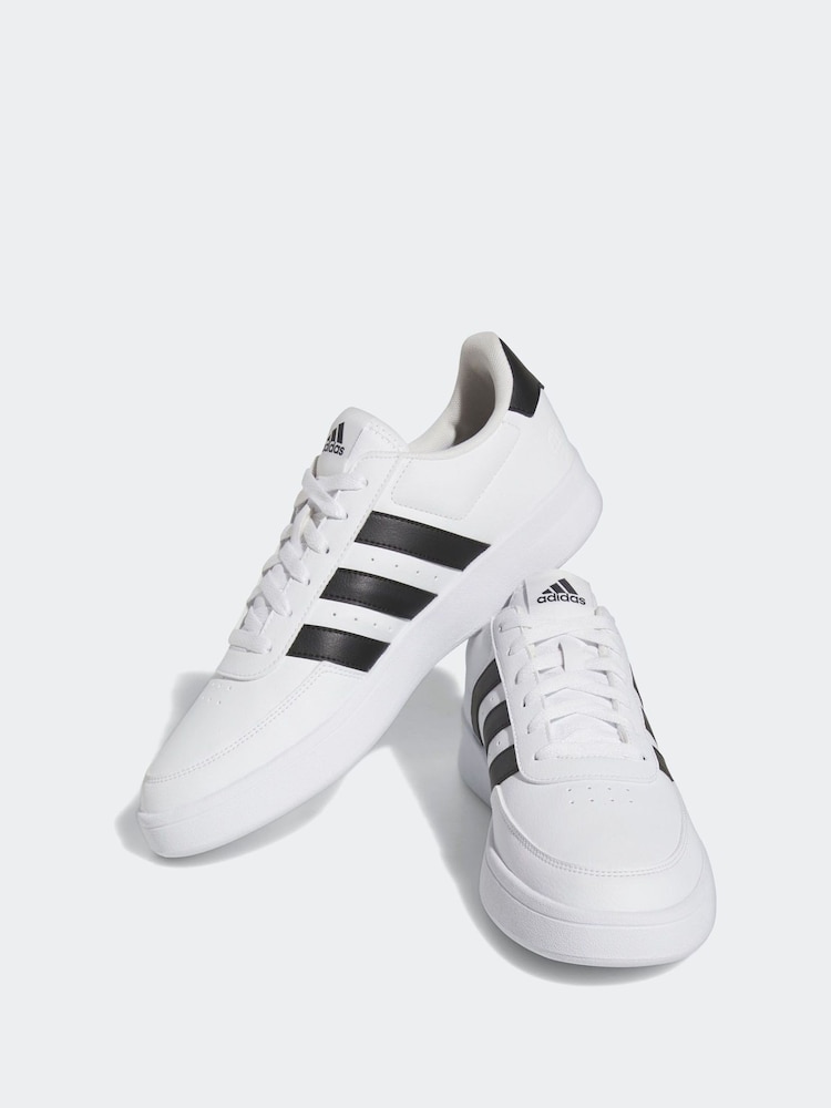 Buy adidas White Black Breaknet Trainers from Next USA display picture 2