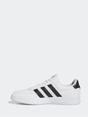 adidas White Black Breaknet Trainers - Image 4 of 9