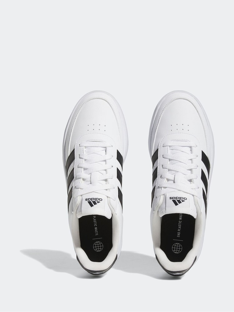 Buy adidas White Black Breaknet Trainers from Next USA display picture 3