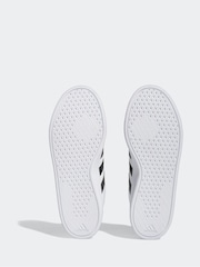 adidas White Black Breaknet Trainers - Image 7 of 9