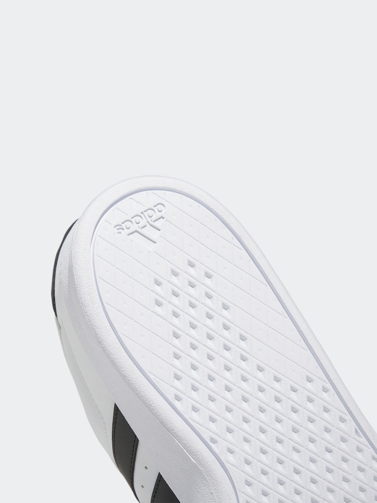 adidas White Black Breaknet Trainers - Image 9 of 9