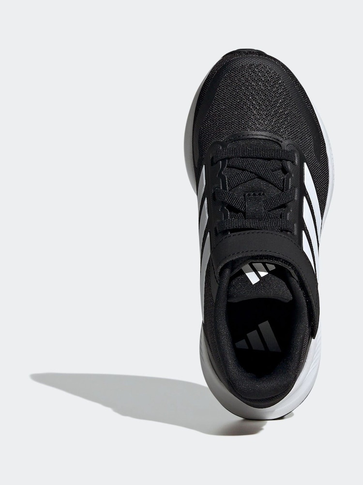 adidas Black/White Kids Runfalcon 5 Trainers - Image 6 of 9