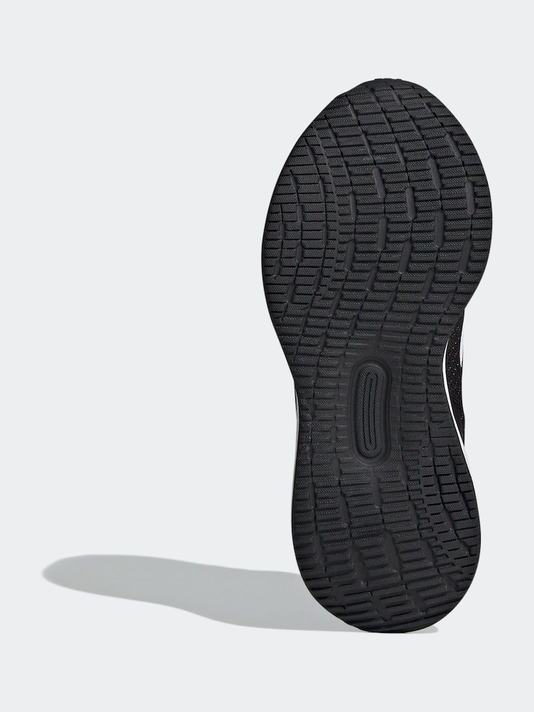 adidas Black/White Kids Runfalcon 5 Trainers - Image 7 of 9