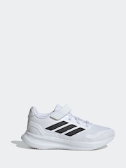 adidas White/Black Kids Runfalcon 5 Trainers - Image 1 of 9