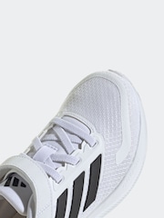 adidas White/Black Kids Runfalcon 5 Trainers - Image 9 of 9