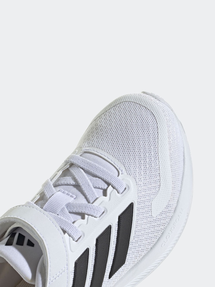 adidas White/Black Kids Runfalcon 5 Trainers - Image 9 of 9