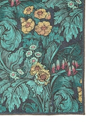 Laurence Llewelyn-Bowen Teal Hedgerovia Washable Flat Weave Rug - Image 4 of 6