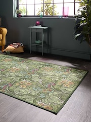 Laurence Llewelyn-Bowen Green Hedgerovia Washable Flat Weave Rug - Image 2 of 6