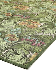 Laurence Llewelyn-Bowen Green Hedgerovia Washable Flat Weave Rug - Image 5 of 6