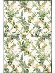 Laurence Llewelyn-Bowen White Cotswold Fantasia Washable Flat Weave Rug - Image 3 of 6