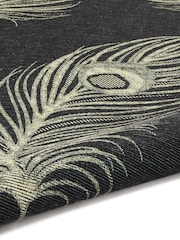 Laurence Llewelyn-Bowen Black/Gold Dandy Washable Flat Weave Rug - Image 6 of 6