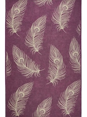 Laurence Llewelyn-Bowen Wine/Gold Dandy Washable Flat Weave Rug - Image 3 of 6