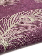 Laurence Llewelyn-Bowen Wine/Gold Dandy Washable Flat Weave Rug - Image 6 of 6