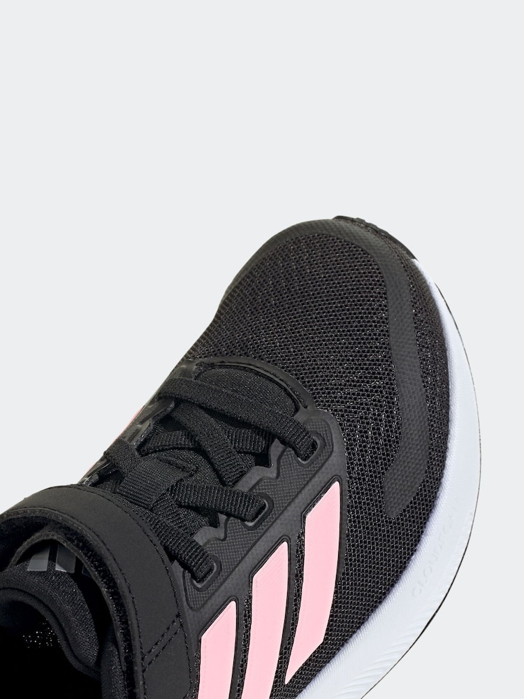 adidas Black/Pink Kids Runfalcon 5 Trainers - Image 10 of 10