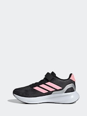 adidas Black/Pink Kids Runfalcon 5 Trainers - Image 2 of 10