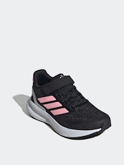 adidas Black/Pink Kids Runfalcon 5 Trainers - Image 4 of 10