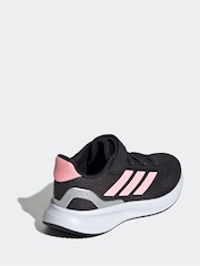adidas Black/Pink Kids Runfalcon 5 Trainers - Image 5 of 10